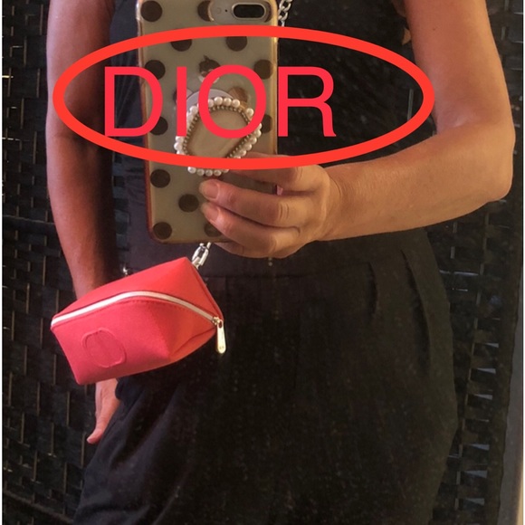 Authentic DIOR Redesigned/Restyled Crossbody-Mini Handbag *coral/red beauty case - Picture 7 of 12